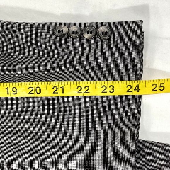 Jos A Bank Signature Sport Coat Wool Check Nailhead Gray Black 40 41 42 - Picture 9 of 14